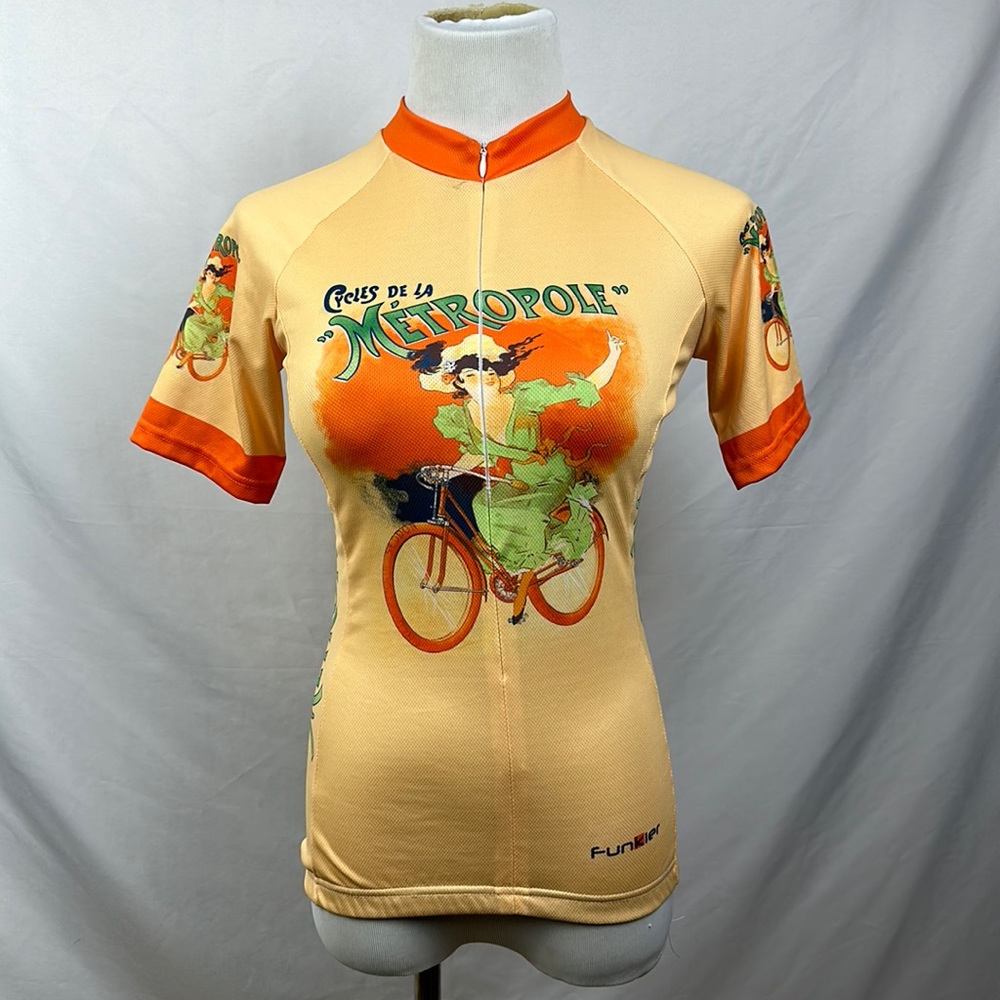 Women’s 'Metropole' Peach & Orange Cycling Jersey
